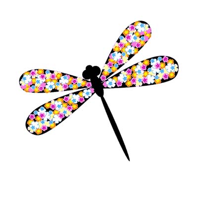 Dragonfly Design Water Transfer Temporary Tattoo(fake Tattoo) Stickers NO.11157